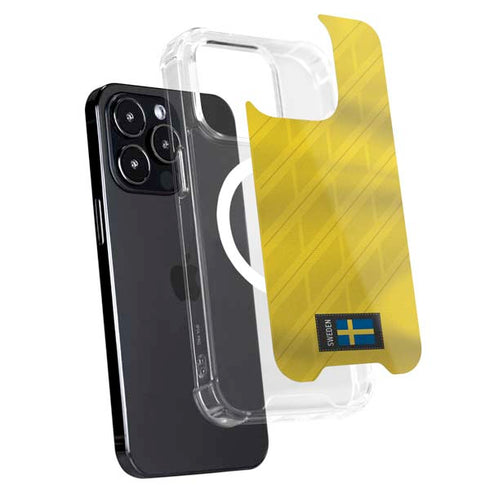 Sweden Soccer Flag iPhone 15 Pro Max MagSafe Case